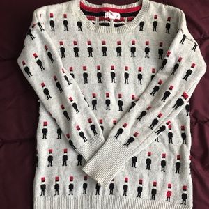 Warm grey festive sweater